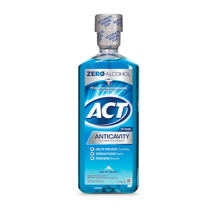 ACT Anticavity Zero Alcohol Fluoride Mouthwash