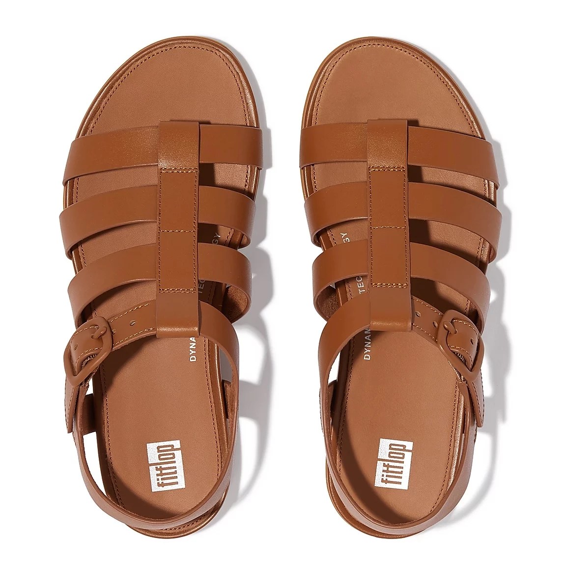 FitFlop GRACIE Matt-Buckle Leather Fisherman Sandals, best sandals with arch support