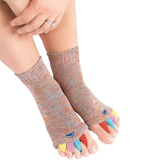 MyHappyFeet Original Foot Alignment Multicolored Socks, podiatrist recommended toe separators