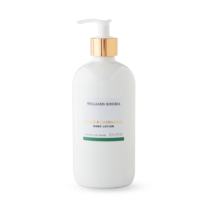Bottle of Williams Sonoma hand lotion