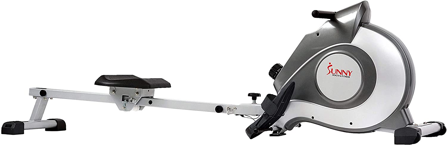 Sunny Health & Fitness Magnetic Rowing Machine Rower with LCD Monitor, best foldable rowing machines