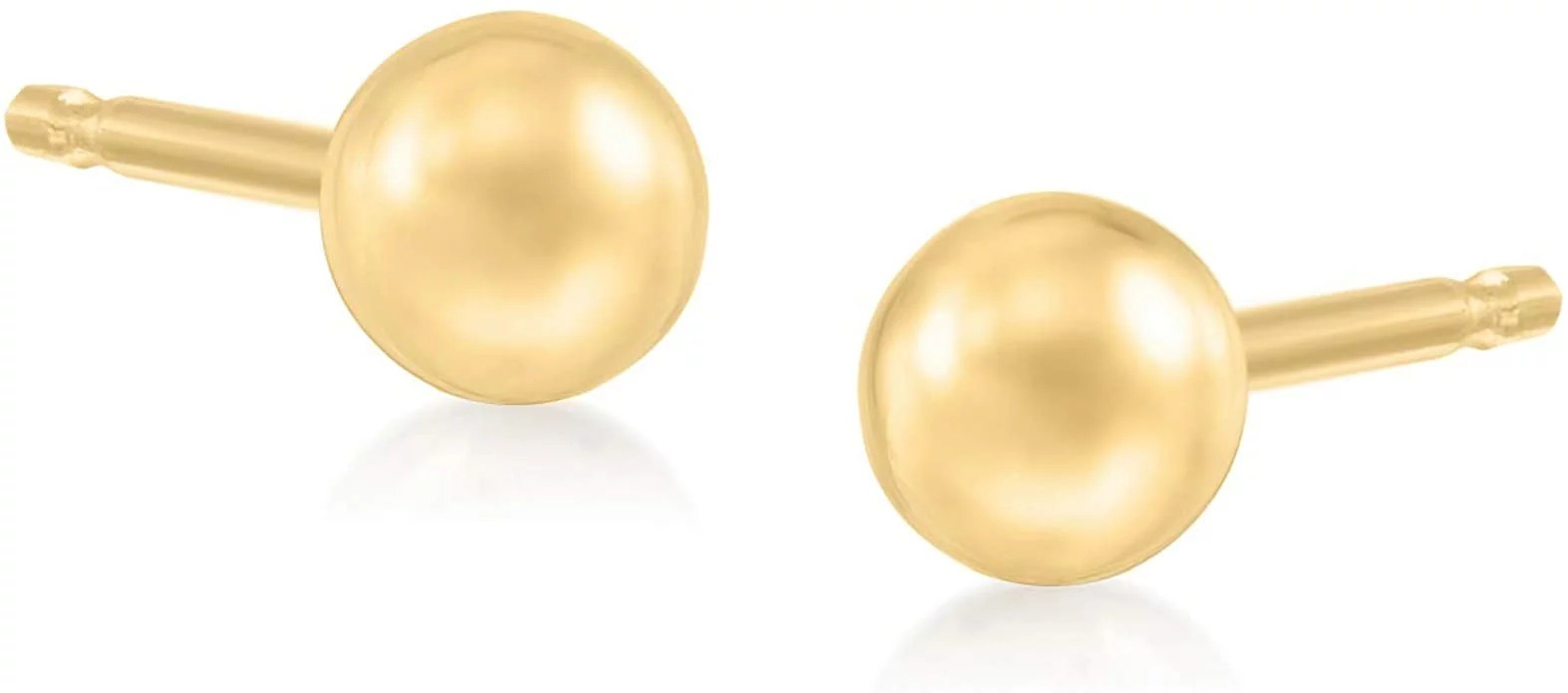 Ross-Simons Italian 4mm Gold Ball Stud Earrings
