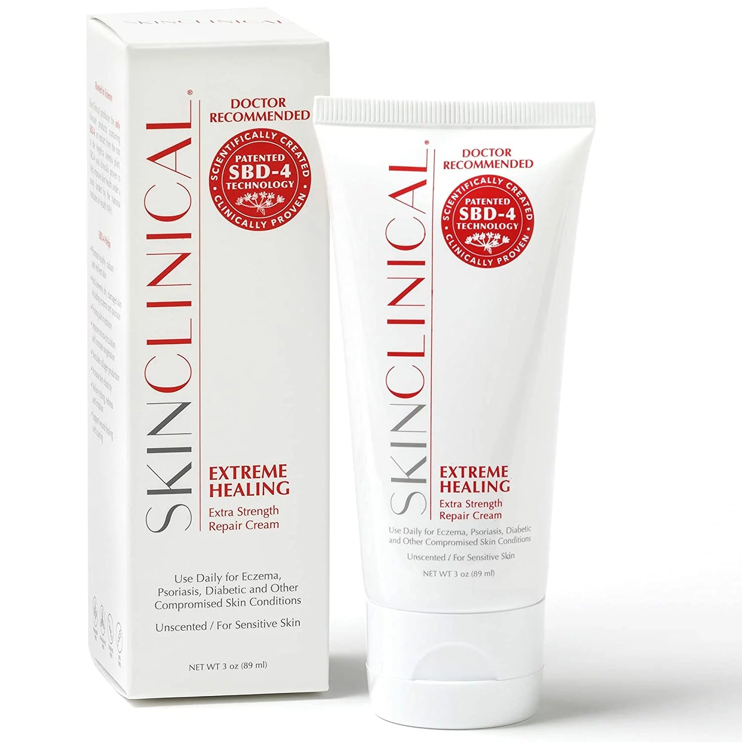 skin clinical extreme healing cream, one of the best face moisturizers for eczema