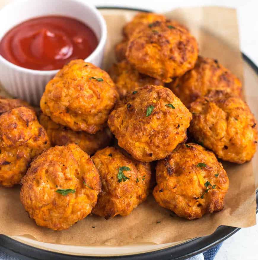Carrot and cheese balls