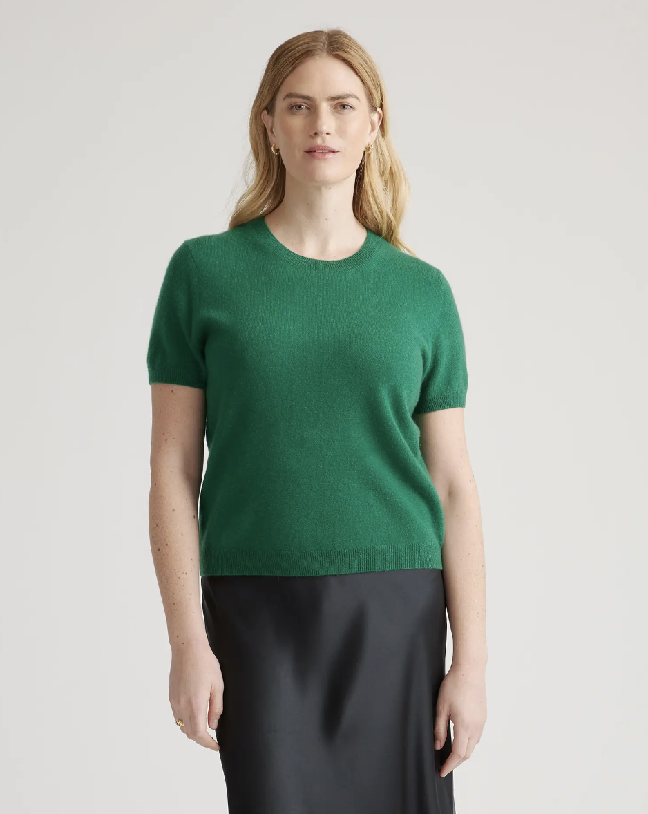 quince cashmere tee