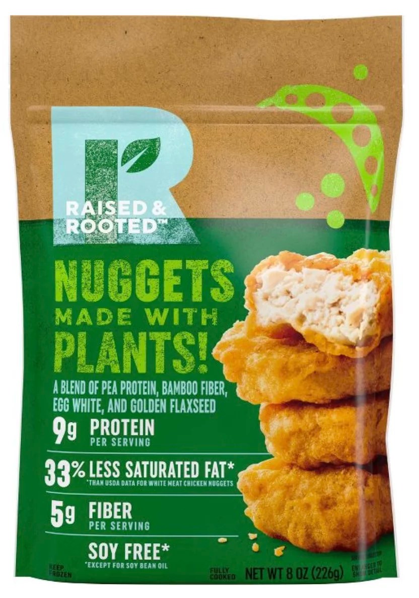 vegan chicken brands raised and rooted