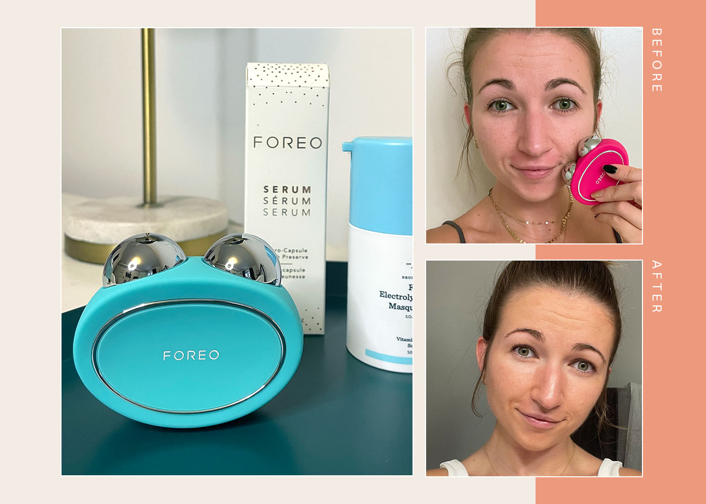 foreo bear review editor before and after
