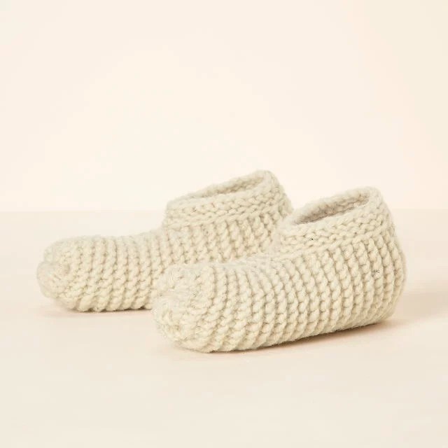 Uncommon Goods Chilean Natural Wool Slipper Socks