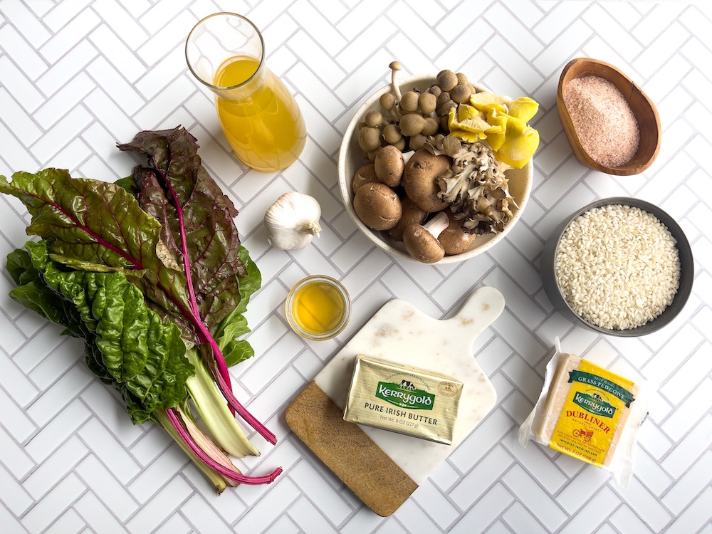 risotto recipe with kerrygold butter and Dubliner cheese