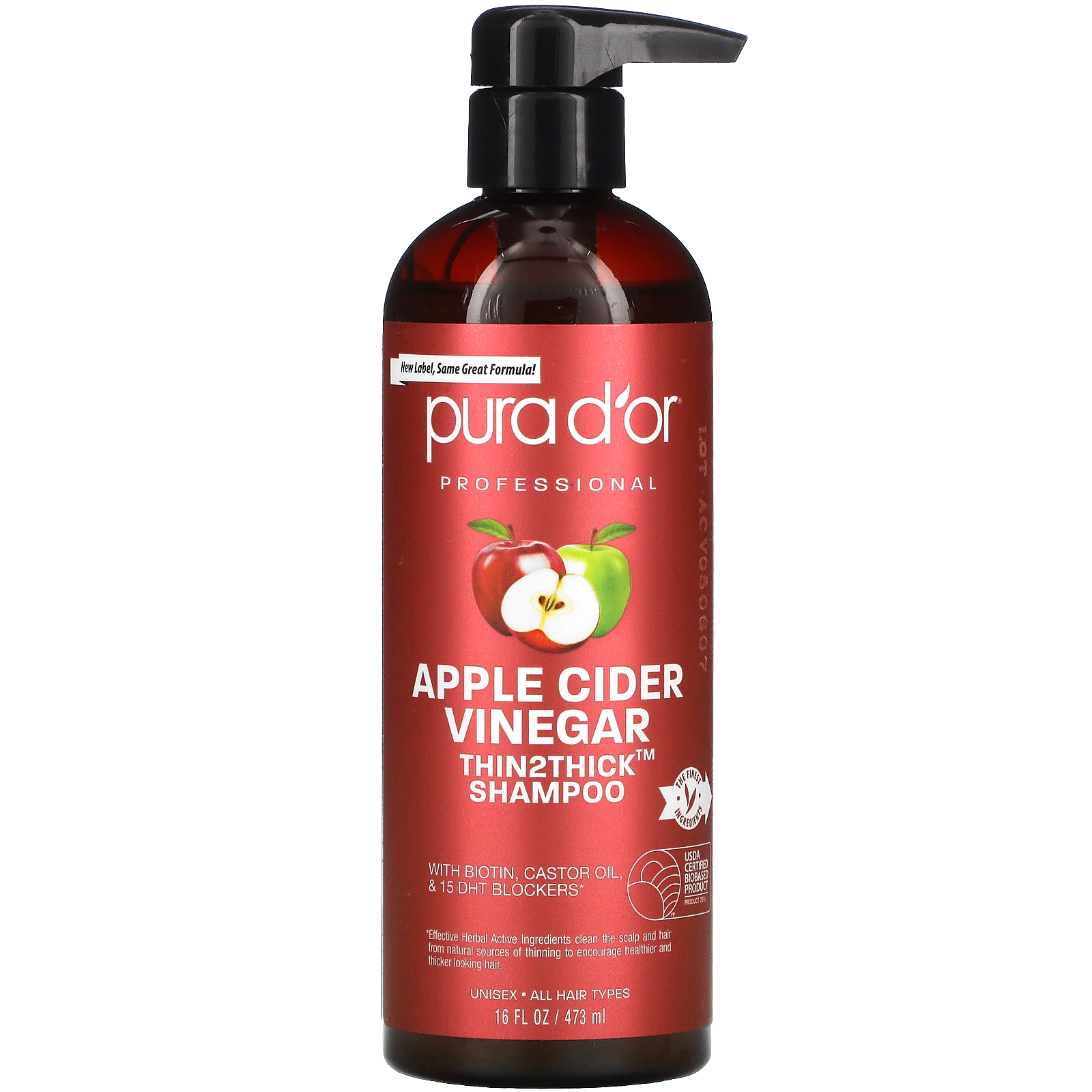 Pura d'or Apple Cider Vinegar Thin2Thick Shampoo, thinning hair treatments Target