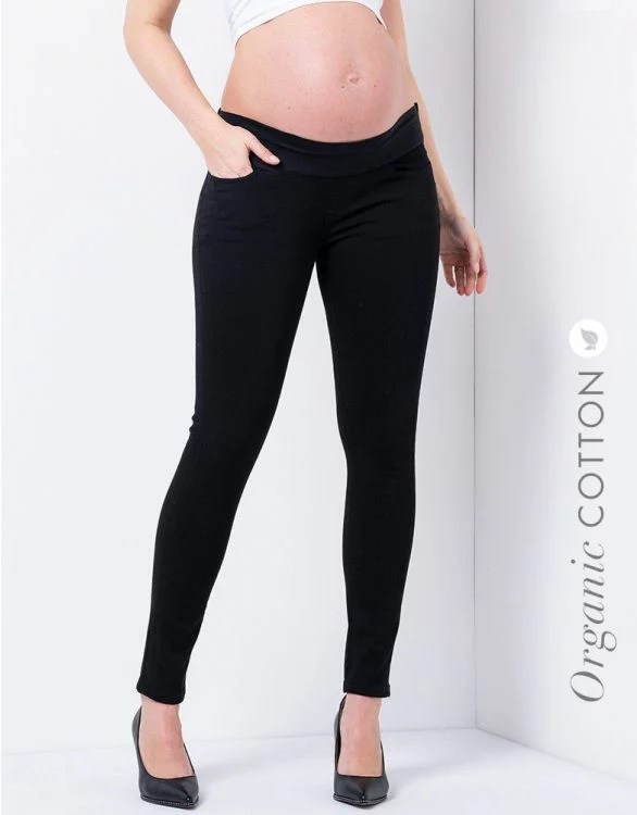 black maternity jeans