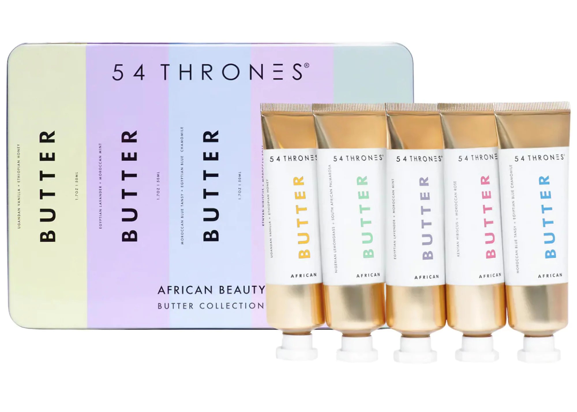 54 Thrones African Beauty Butter Collection Deluxe Tin