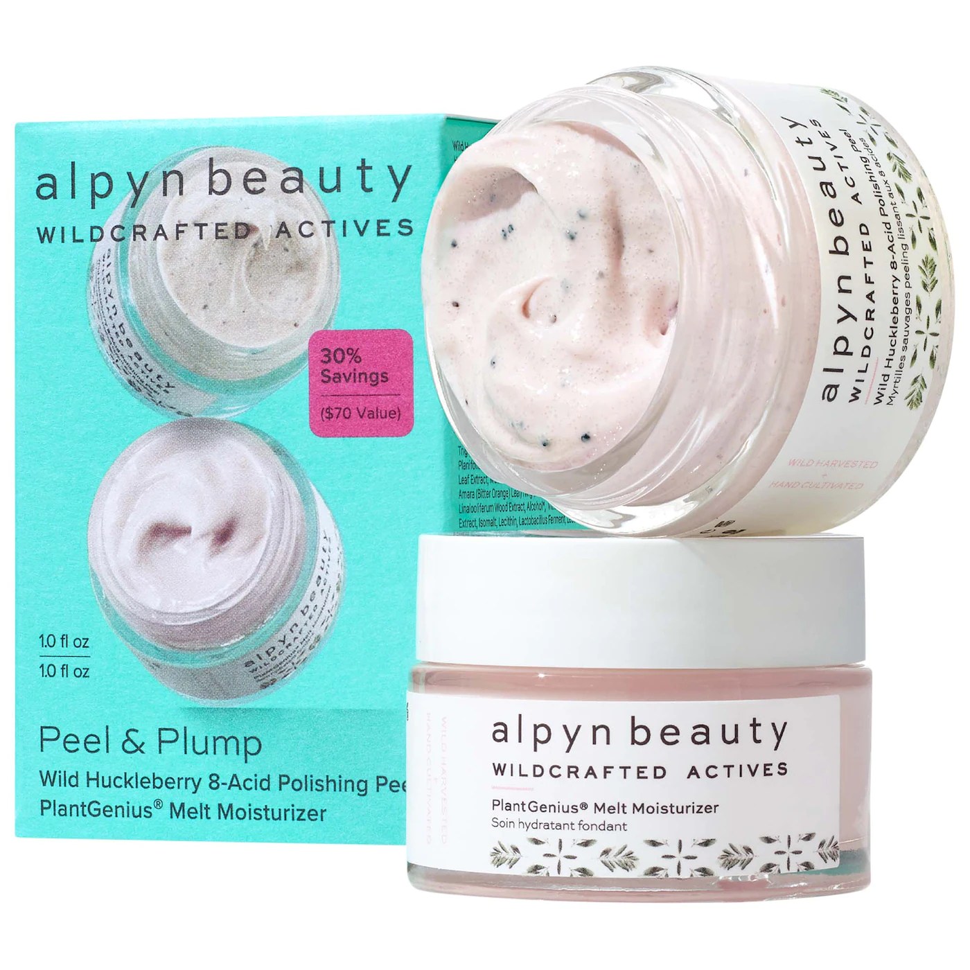 alpyn beauty Peel and Plump Skin-Smoothing Duo