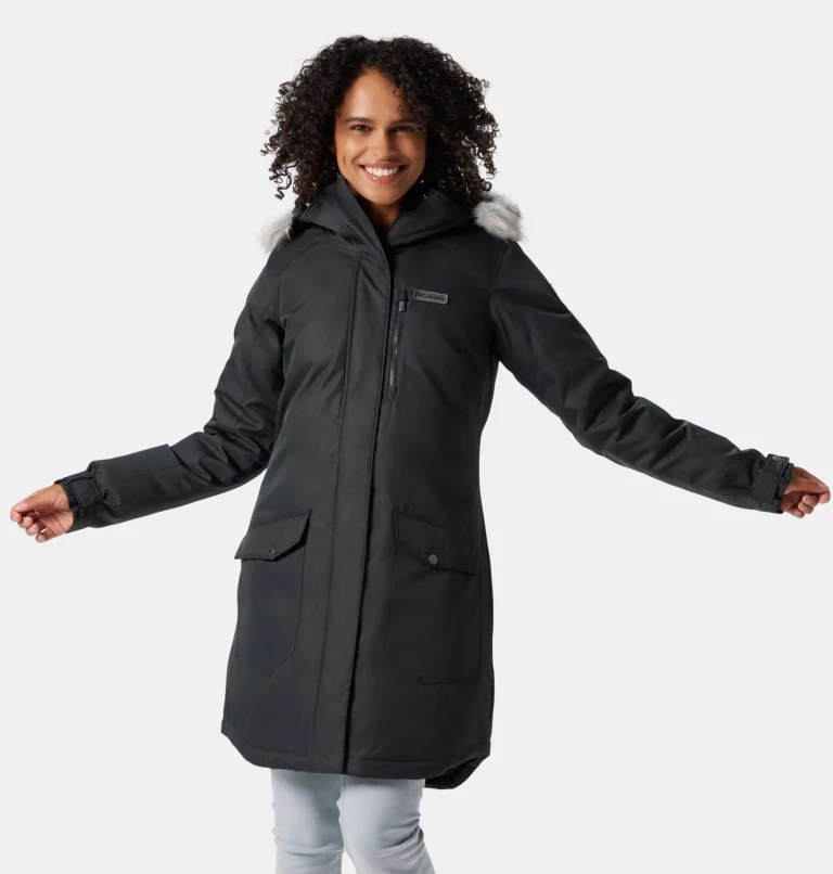 black columbia suttle winter jacket for extreme cold