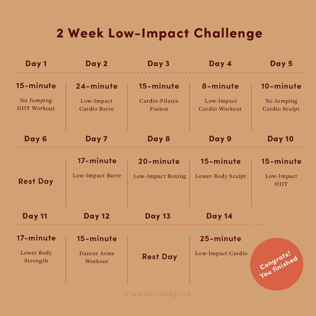 2-Week Low-Impact Workout Challenge