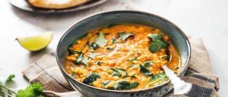 This Herby Sweet Potato and Lentil Soup Is Packed With Protein and Fiber (And It Curbs Food Waste)