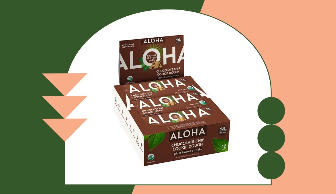 ALOHA Plant Based Protein Bars, Chocolate Chip Cookie Dough