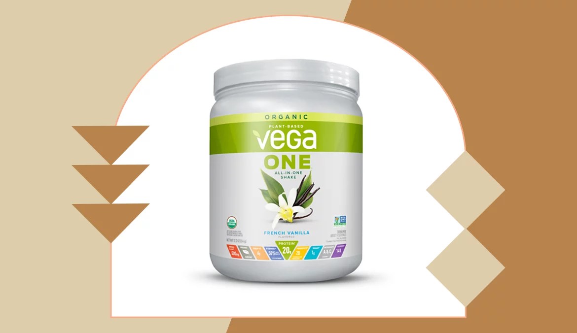 Vega One Organic All-in-One Plant Protein Powder, French Vanilla