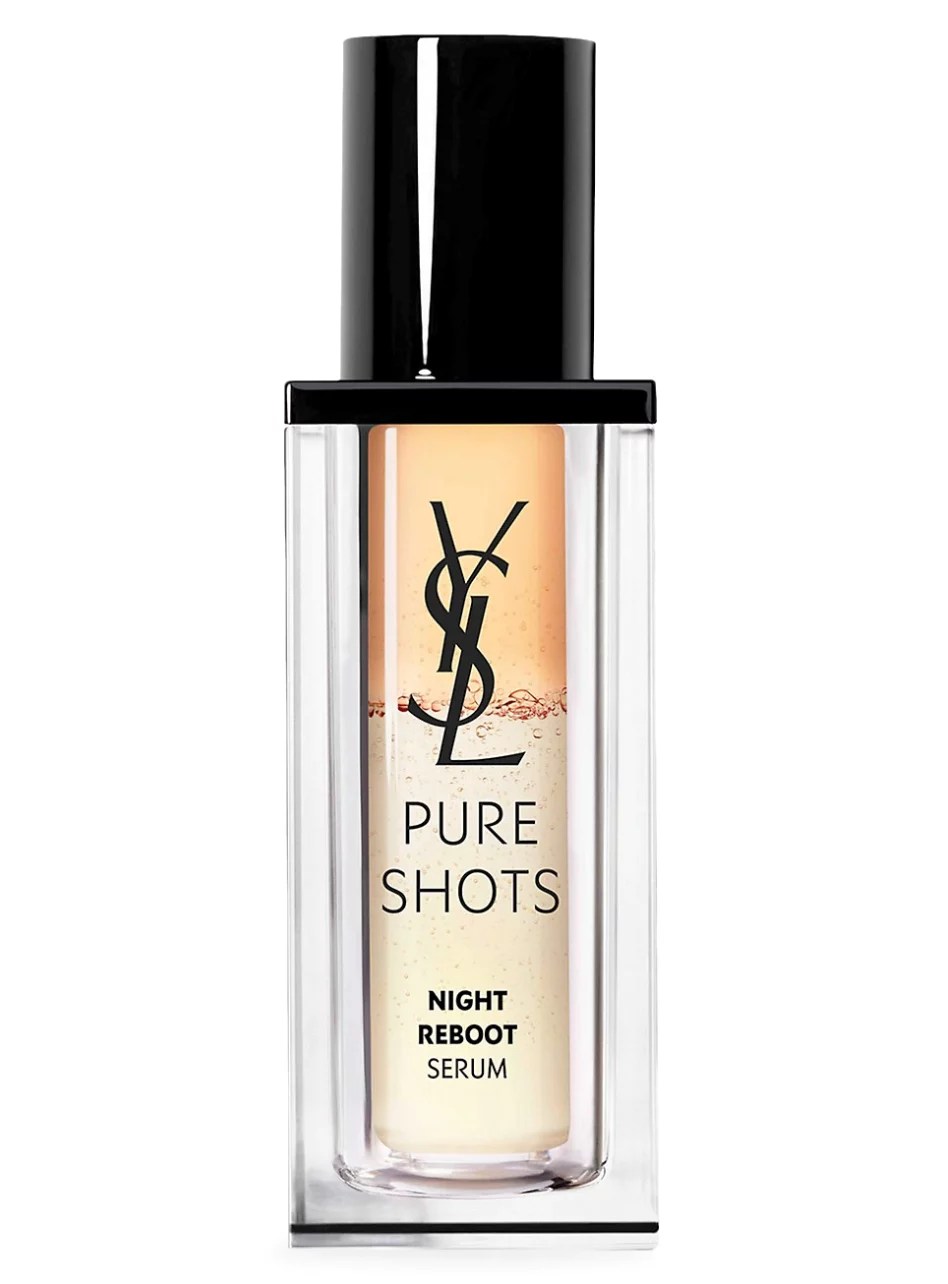 YSL Pure Shots Night Reboot Resurfacing Serum, how to apply makeup to dry flaky skin