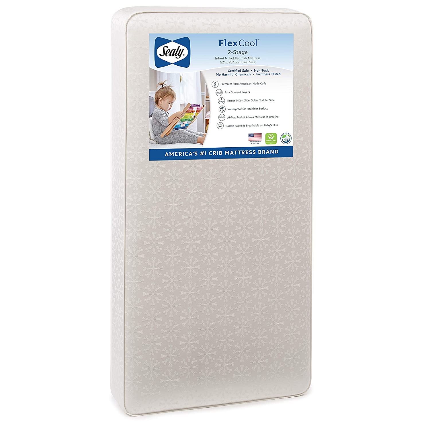 Crib Mattress Standard Size 4” Toddler Bed Mattress Safe Non-allergenic New! 