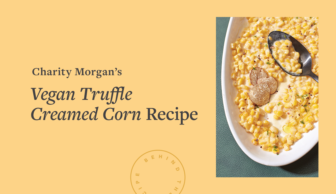 vegan truffle creamed corn