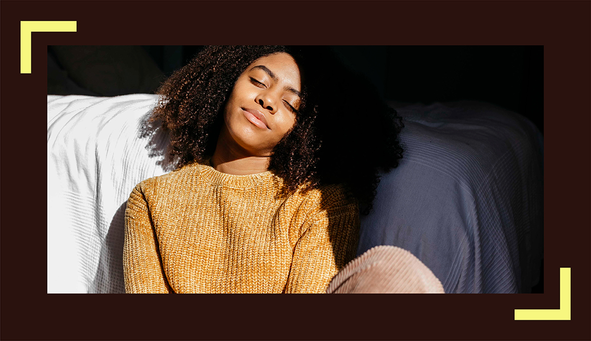 Black Woman resting