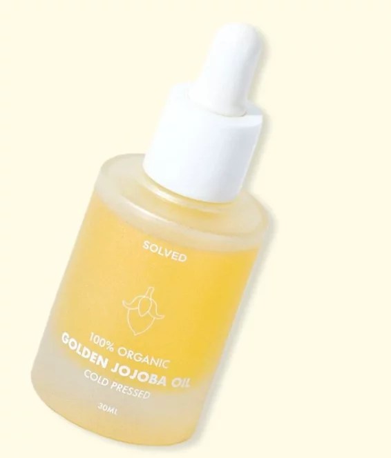 Solved Skincare 100% Organic Golden Jojoba Oil, best facial oils for dry skin