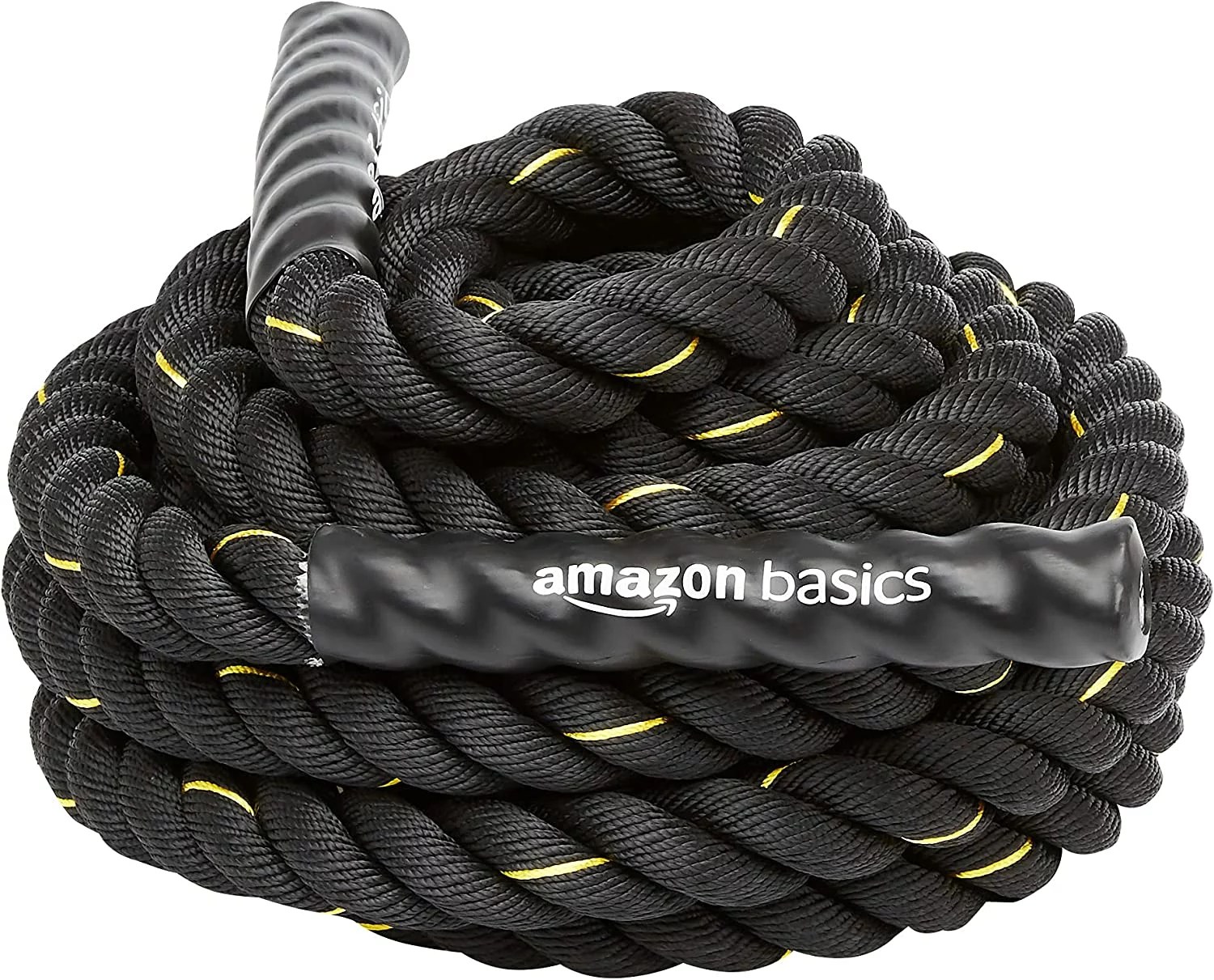 amazon basics battle rope on a white background
