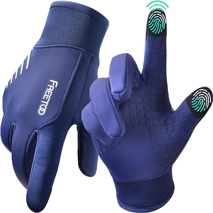 Freetoo waterproof winter run gloves