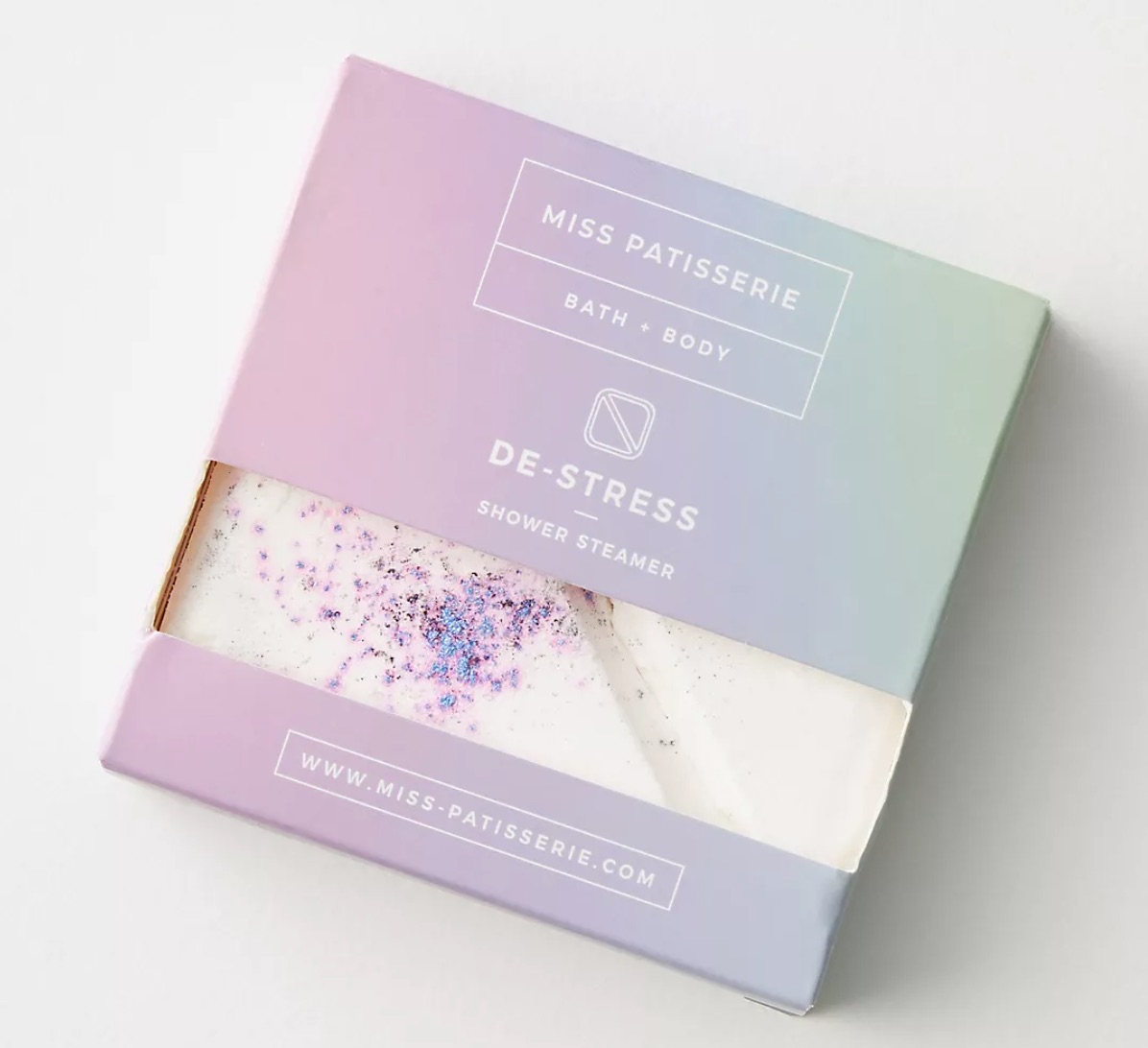 Anthropologie Miss Patisserie Shower Steamer, relaxing spa-like shower products