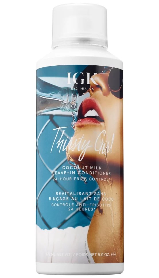 IGK Thirsty Girl Coconut Milk Anti-frizz Leave-in Conditioner, how often to wash hair in the winter