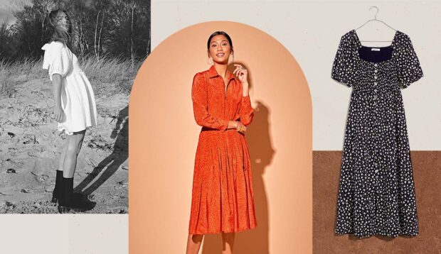 14 Romantic Dresses You Can Wear With Boots and Sneakers All Winter Long