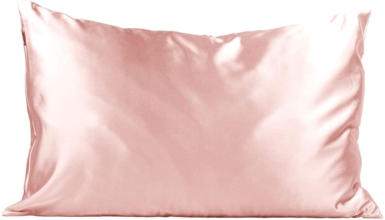 kitsch satin pillowcase in pink for a self care valentines day gift from amazon