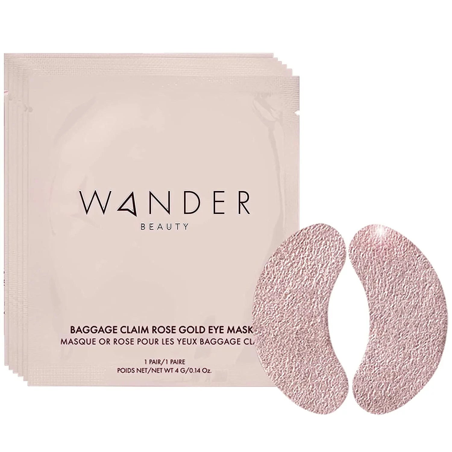 wander beauty under eye patches on a white background, a self-care gift you can find on amazon