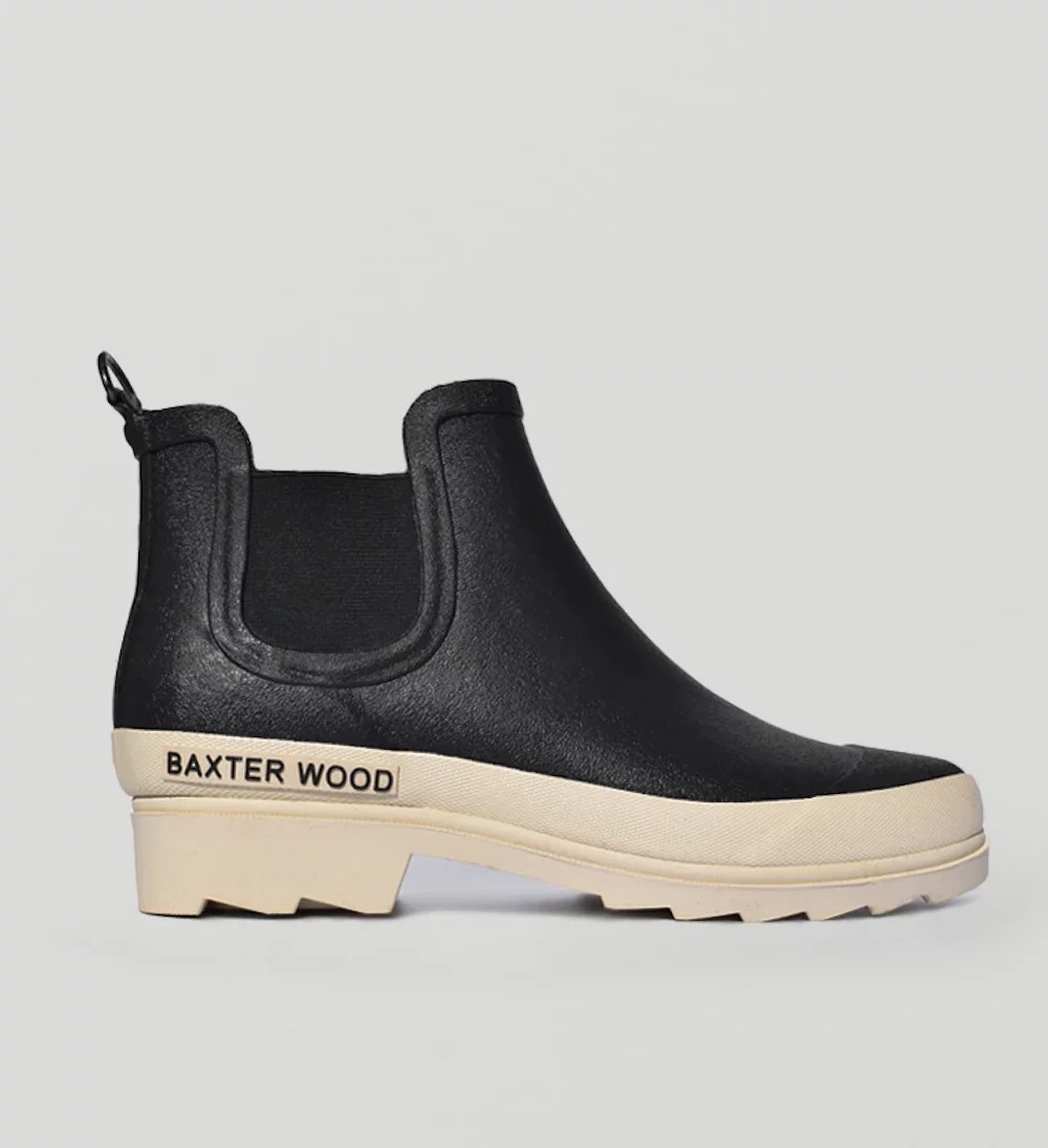 Baxter Wood, White Sole Hevea Chelsea waterproof Boots for women