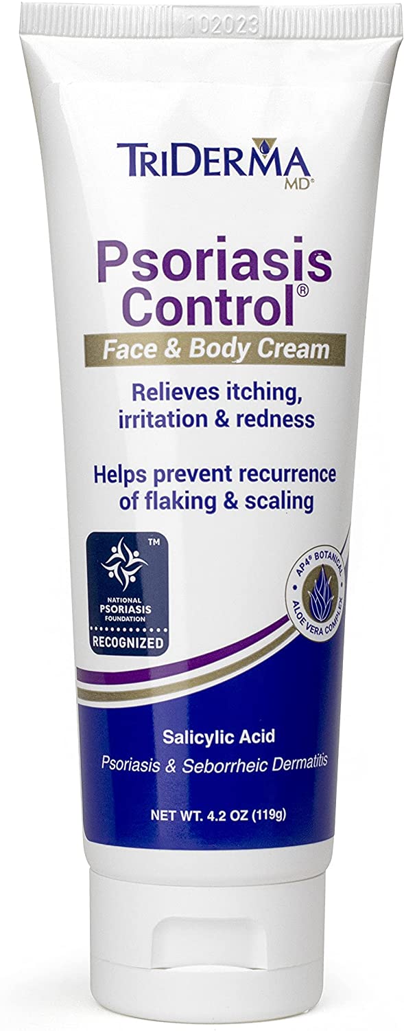 TriDerma Psoriasis Control Face and Body Cream, skin care for psoriasis