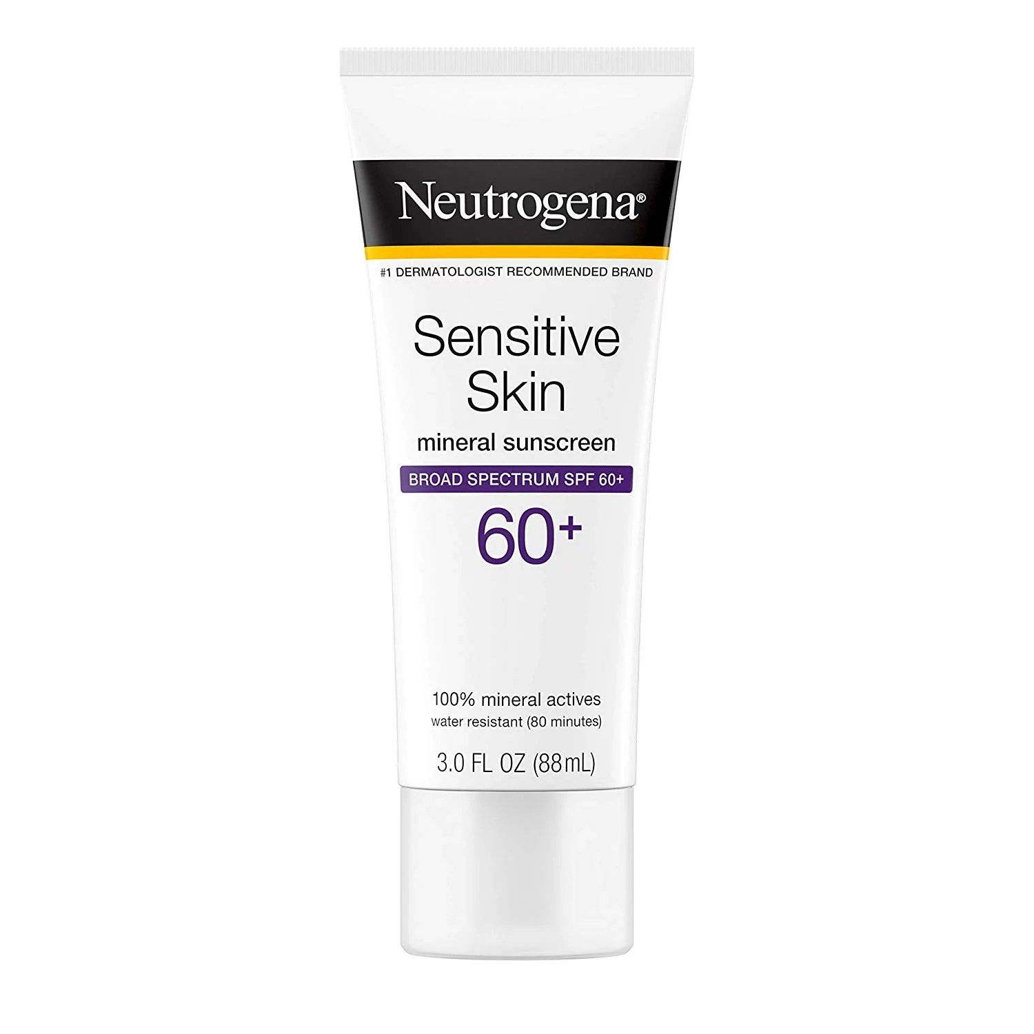 Neutrogena Sensitive Skin Sunscreen Broad Spectrum - SPF 60+, best sunscreens for sensitive skin