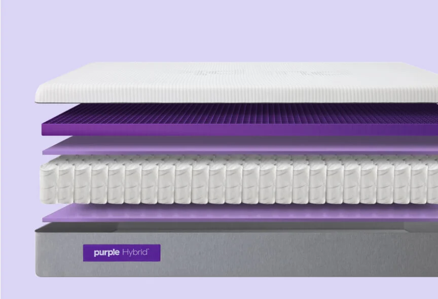 purple hybrid restore mattress, one of the best side sleeper mattresses