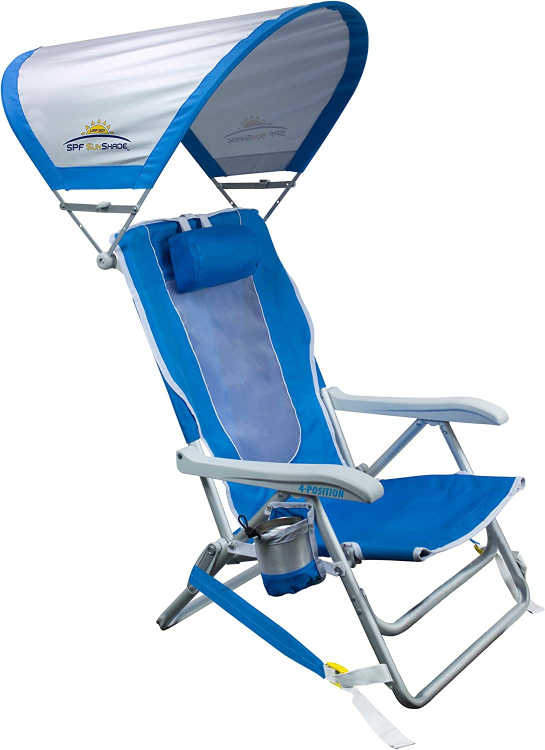 GCI Outdoor Waterside SunShade Backpack Beach Chair, best beach chairs