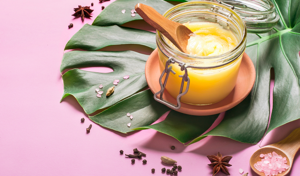 Ghee for hair and skin