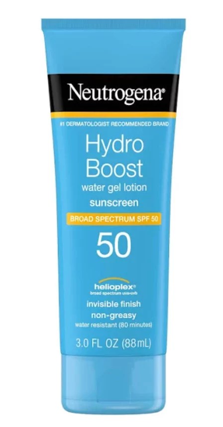 Neutrogena Hydro Boost Water Gel Lotion Sunscreen SPF 50,spring skin-care products
