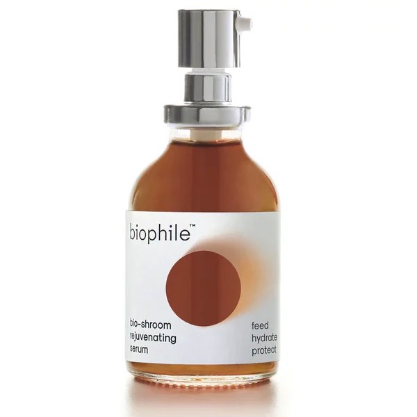 biophile bio-shroom rejuvenating serum, fast-absorbing summer skincare