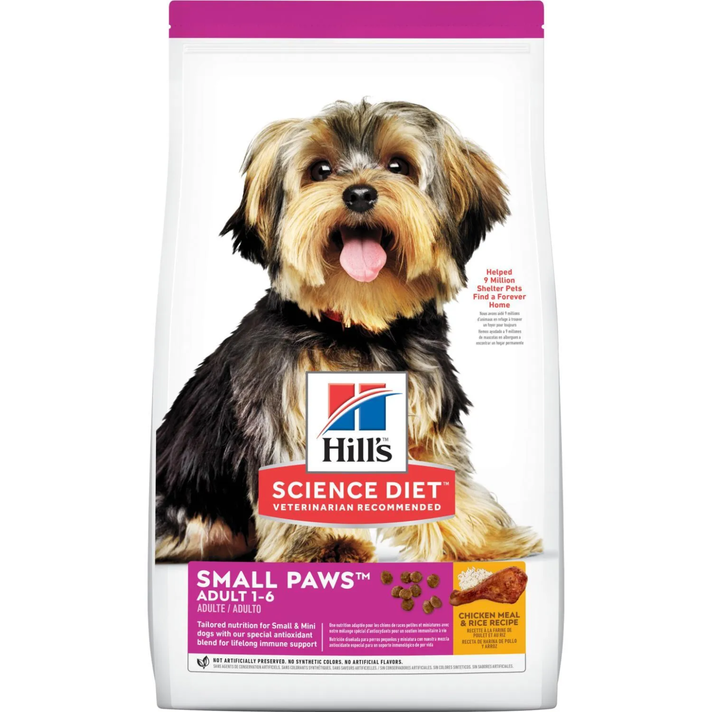 fitness with your dog Hill's® Science Diet® Adult Small Paws™ Chicken Meal & Rice Recipe dog food