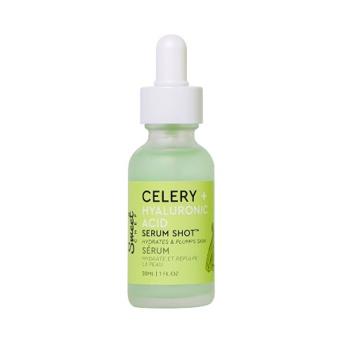 chef's sweet celery + hyaluronic serum, fast-absorbing summer care