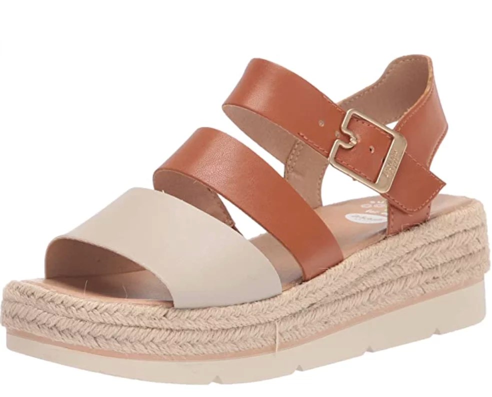 Dr. Scholl's Shoes Women's Once Twice Espadrille Wedge Sandal