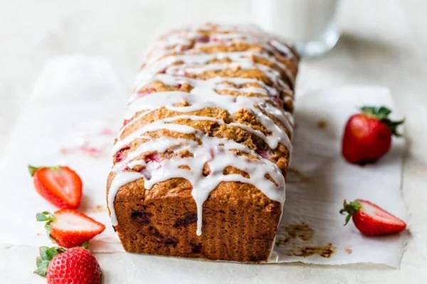 Having a Slice of This Anti-Inflammatory Strawberry Bread for Breakfast Means Waking Up Happy