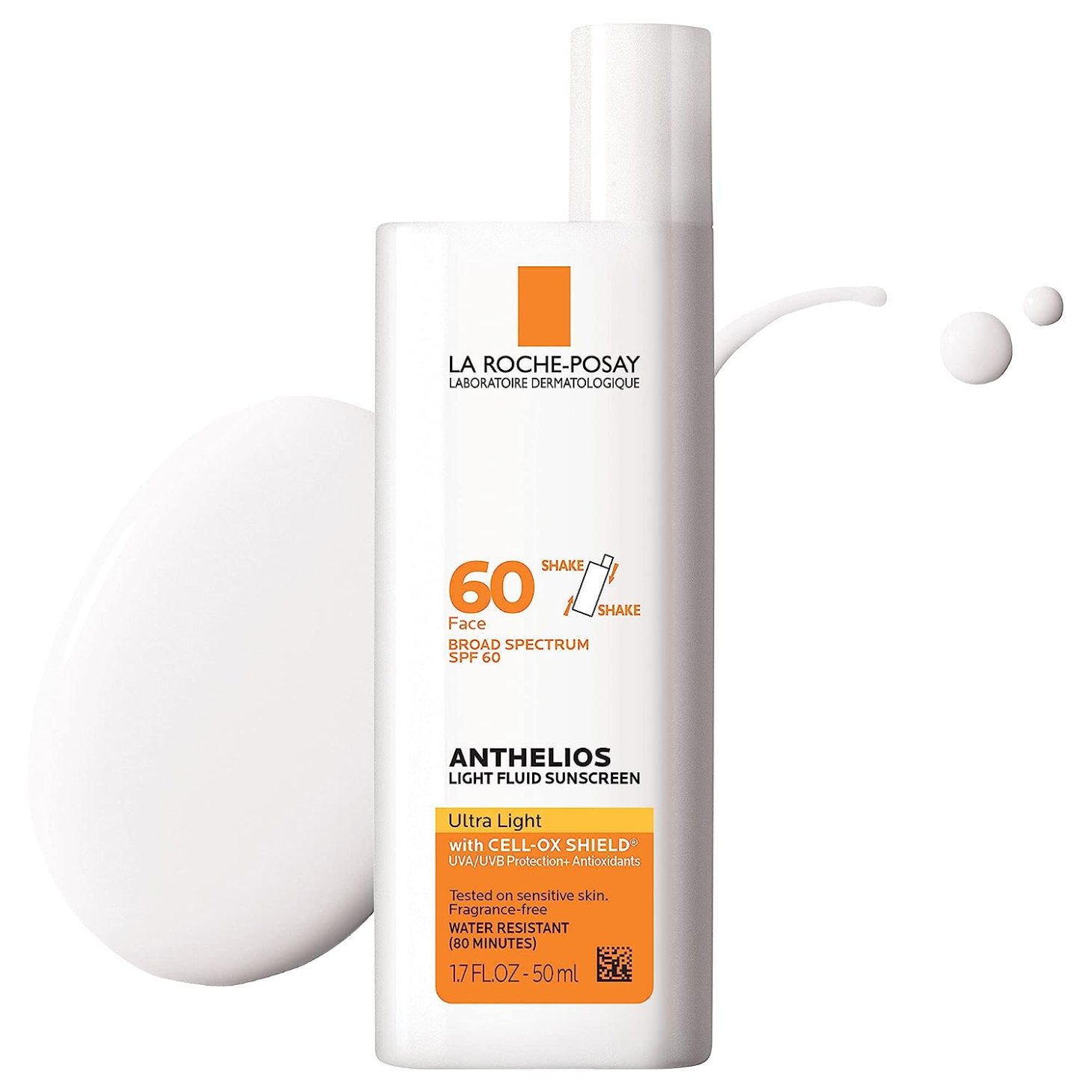 La Roche-Posay Anthelios Light Fluid Face Sunscreen SPF 60, sunscreens for acen prone skin