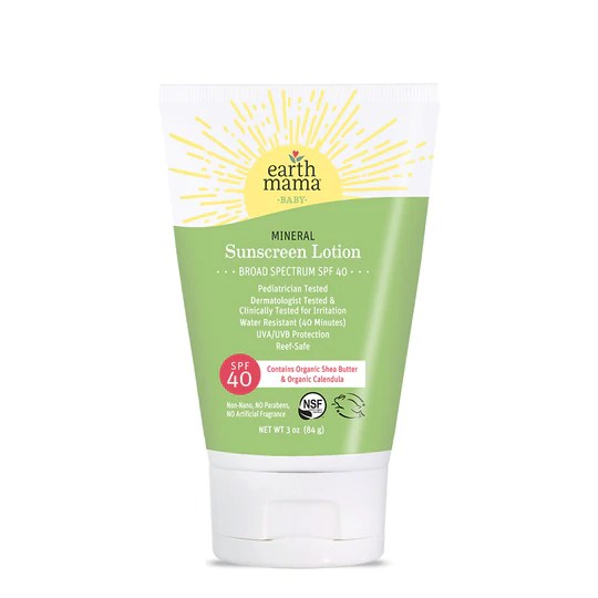 earth mama baby mineral sunscreen, best pregnancy-safe sunscreen