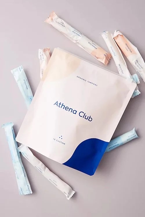 A bag of athena club tampons, best available tampon brands