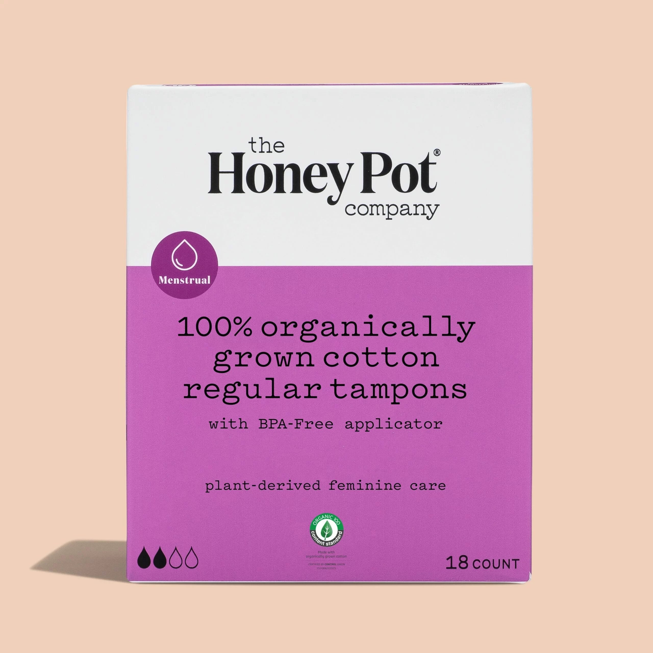 a box of honey pot organic tampons, best available tampons